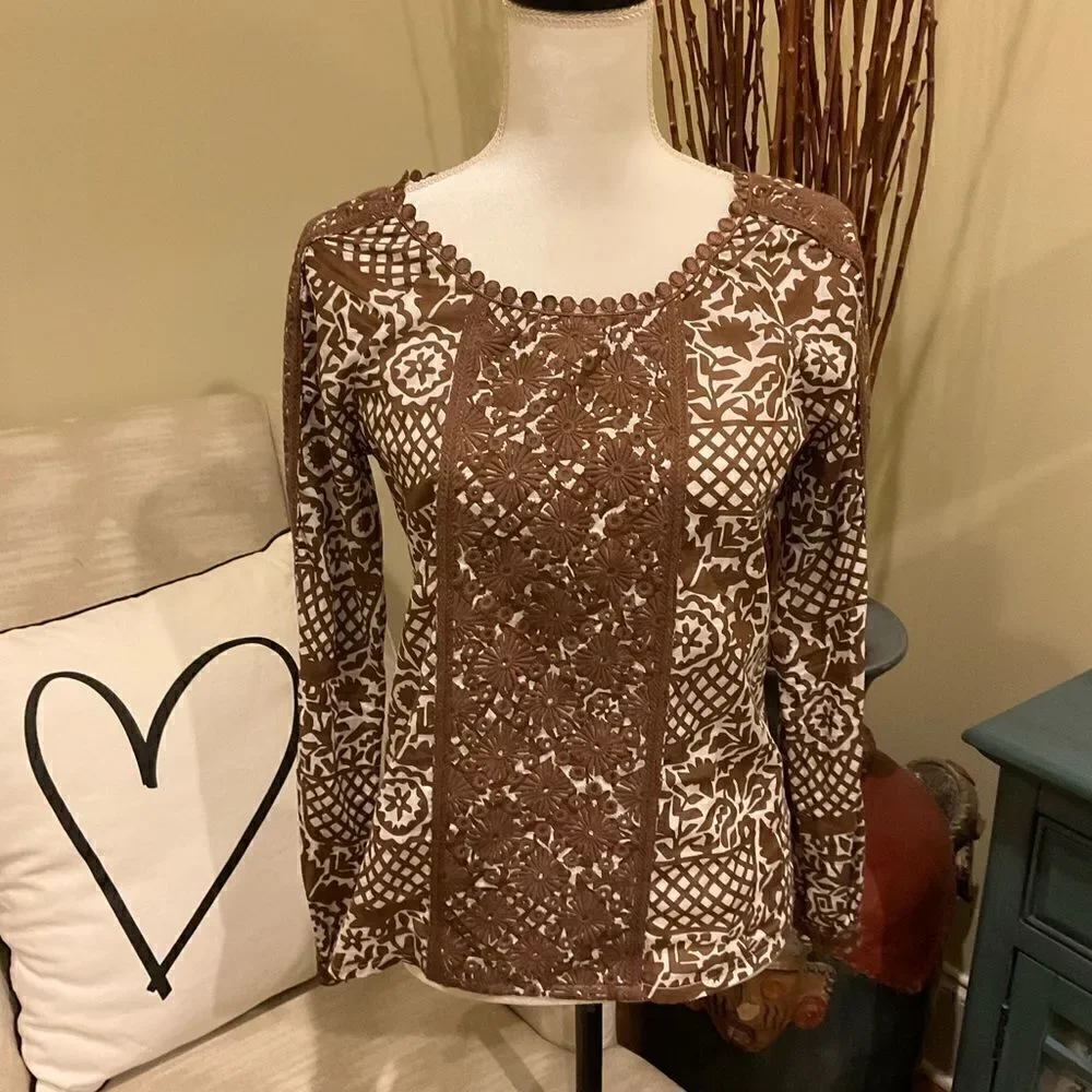Tory Burch Scoop Neck Blouse 🩷 - Picture 1 of 4
